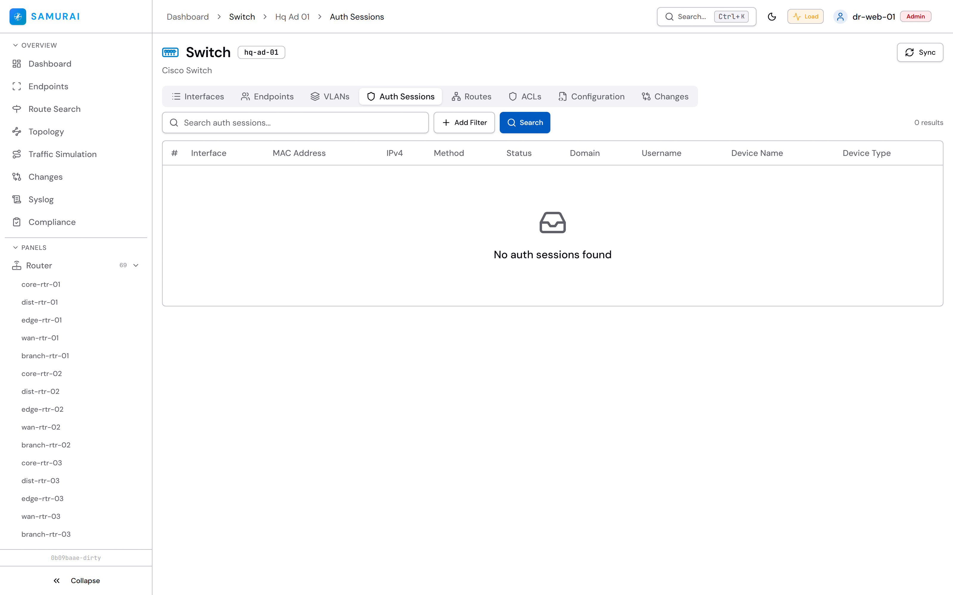 Auth Sessions